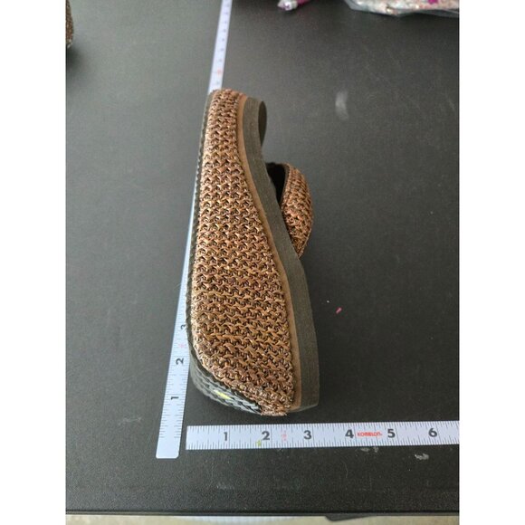 Volatile Brown Woven Wedge Sandals - Picture 9 of 11